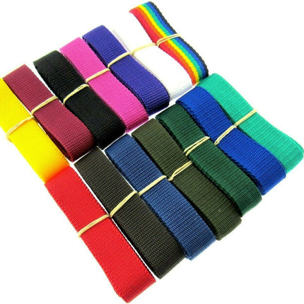 Strong Woven Bag Webbing 5m x Polypropylene Water Resistant -High Break Strength - ThreadandTrimmings