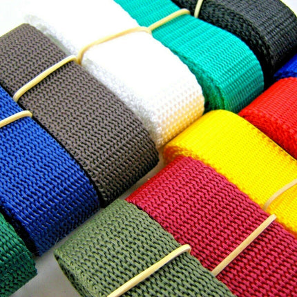 Strong Bag Webbing Strapping Polypropylene Webbing 25mm 40mm 50mm - ThreadandTrimmings
