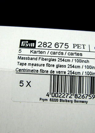 Extra Long Tape Measure Fiberglass Professional Tailoring by Prym 100" 254cm - ThreadandTrimmings