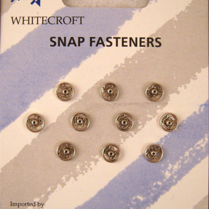 Snap Fasteners Press Studs Metal Black or Silver Small Medium Large 5mm to 19mm - ThreadandTrimmings