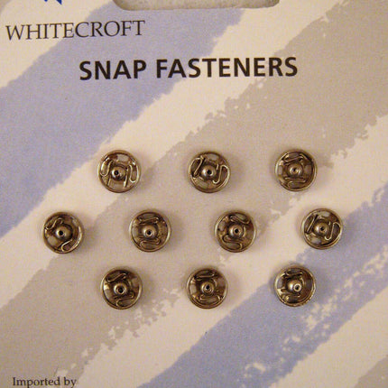 Snap Fasteners Press Studs Metal Black or Silver Small Medium Large 5mm to 19mm - ThreadandTrimmings