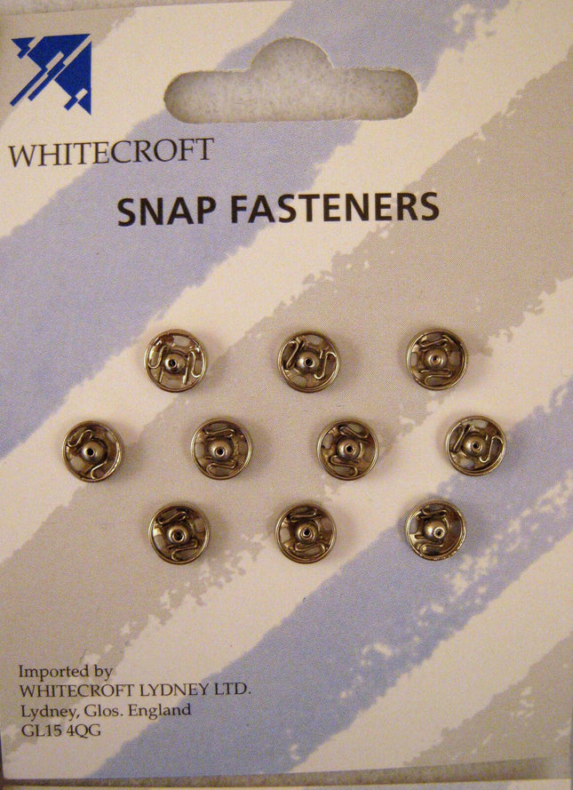Snap Fasteners Press Studs Metal Black or Silver Small Medium Large 5mm to 19mm - ThreadandTrimmings