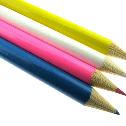 Chalk Pencils Tailors Dressmaker Fabric Markers or Quilters - 17cm Long - 4 Cols - ThreadandTrimmings