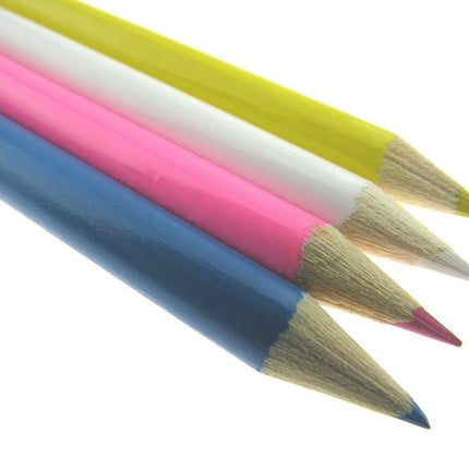 Chalk Pencils Tailors Dressmaker Fabric Markers or Quilters - 17cm Long - 4 Cols - ThreadandTrimmings