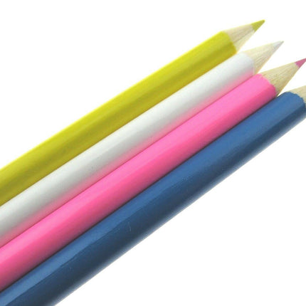 Chalk Pencils Tailors Dressmaker Fabric Markers or Quilters - 17cm Long - 4 Cols - ThreadandTrimmings