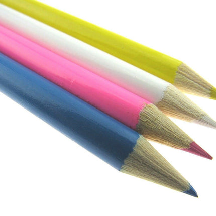 Chalk Pencils Tailors Dressmaker Fabric Markers or Quilters - 17cm Long - 4 Cols - ThreadandTrimmings