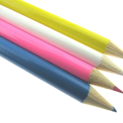 Chalk Pencils Tailors Dressmaker Fabric Markers or Quilters - 17cm Long - 4 Cols - ThreadandTrimmings