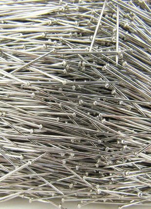 Steel Sewing Pins - 37mm Extra Fine Hardened & Tempered Nickel Plated Steel 500g - ThreadandTrimmings