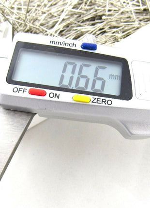 Steel Sewing Pins - 37mm Extra Fine Hardened & Tempered Nickel Plated Steel 500g - ThreadandTrimmings