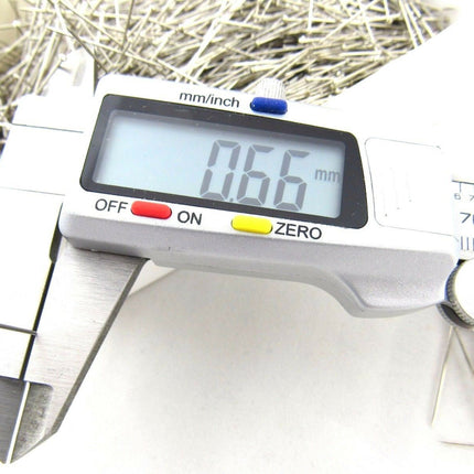 Steel Sewing Pins - 37mm Extra Fine Hardened & Tempered Nickel Plated Steel 500g - ThreadandTrimmings