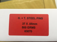 Steel Sewing Pins - 37mm Extra Fine Hardened & Tempered Nickel Plated Steel 500g