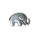 Metal Elephant Button in Gold & Silver 20mm x 14mm