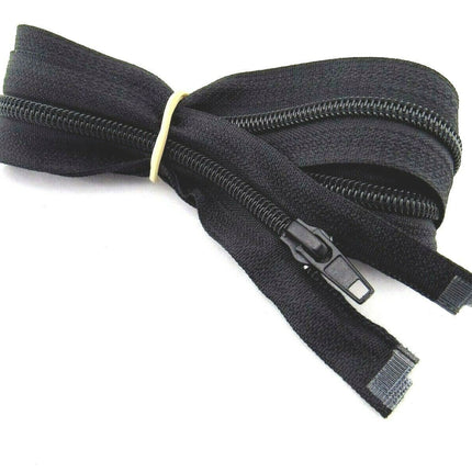 Extra Long Sleeping Bag Zip - 140cm 55" Cosy-Toes Buggy Cover Nylon Open End Zip - ThreadandTrimmings