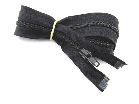 Extra Long Sleeping Bag Zip - 140cm 55" Cosy-Toes Buggy Cover Nylon Open End Zip - ThreadandTrimmings