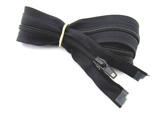 Extra Long Sleeping Bag Zip - 140cm 55" Cosy-Toes Buggy Cover Nylon Open End Zip - ThreadandTrimmings