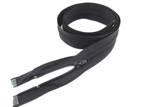 Extra Long Sleeping Bag Zip - 140cm 55" Cosy-Toes Buggy Cover Nylon Open End Zip - ThreadandTrimmings