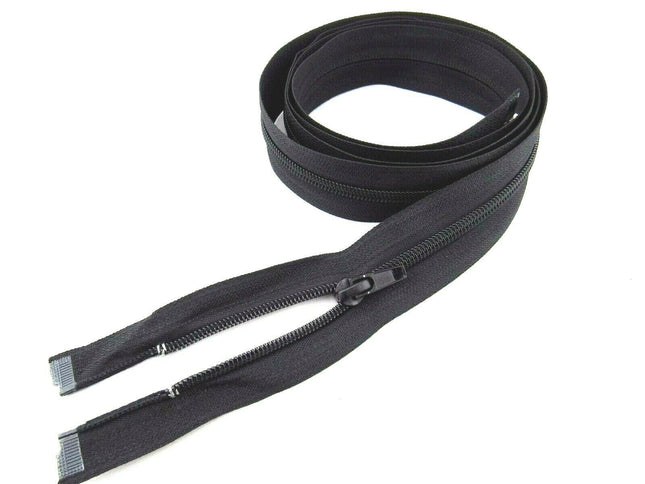 Extra Long Sleeping Bag Zip - 140cm 55" Cosy-Toes Buggy Cover Nylon Open End Zip - ThreadandTrimmings