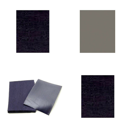 Iron On Cotton Repair Patches - 2 x (10cm x 13cm) - Black, Navy, Grey - ThreadandTrimmings