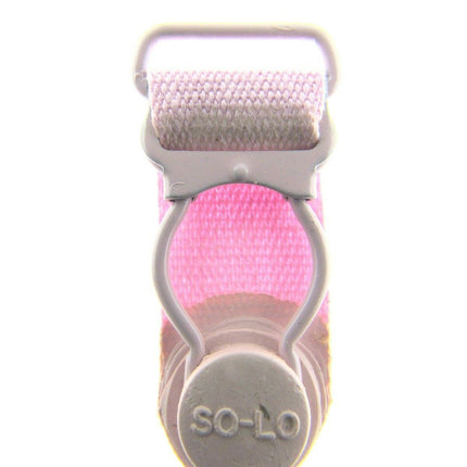 Pink Suspender Ends 2 x Pair (4 ends) 35mm Long 15mm Insert - ThreadandTrimmings