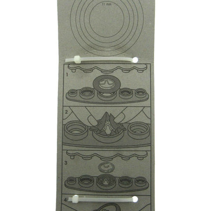 PRYM COVER BUTTON TOOL (MAKES 11mm, 15mm, 19mm, 22mm & 29mm BUTTONS) - ThreadandTrimmings