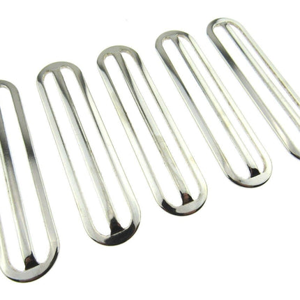 Strong Solid Metal Slider 50mm, 63mm & 75mm to Adjust Shoulder Strap Length CX46 - ThreadandTrimmings