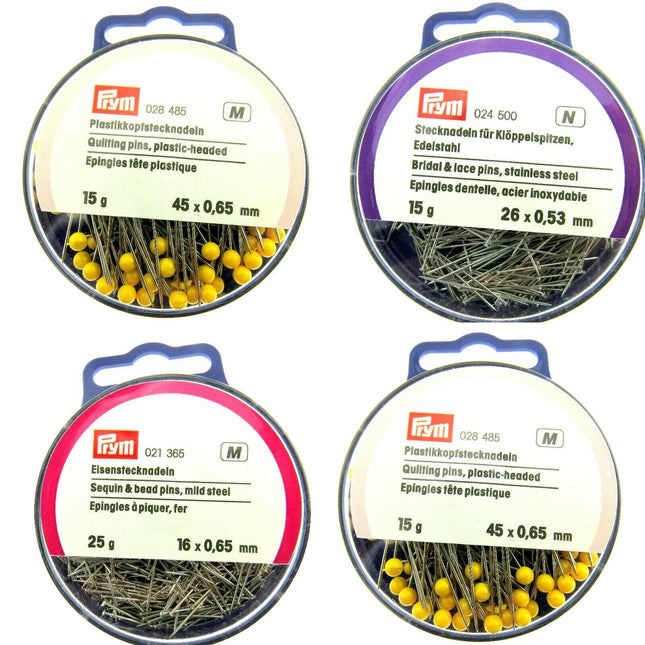 Sewing Pins by Prym - Bridal, Lace, Quilting and Sequin Speciality Pins by Prym - ThreadandTrimmings