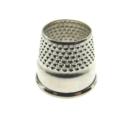 Tailors Thimbles Open End Nickel Plated Steel Strong Solid 5 Sizes 16mm to 18mm - ThreadandTrimmings