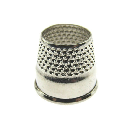 Tailors Thimbles Open End Nickel Plated Steel Strong Solid 5 Sizes 16mm to 18mm - ThreadandTrimmings