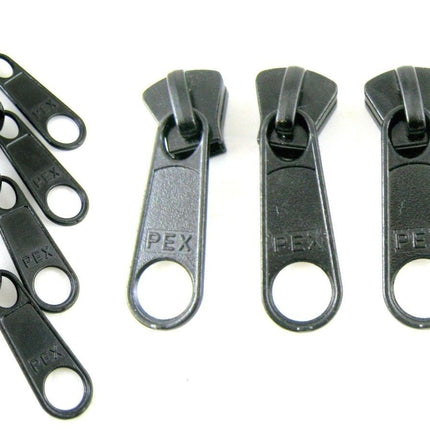 ** Long & Double Zip Puller for Number # 10 Plastic Zip Chain - ThreadandTrimmings
