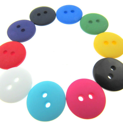 Round Smarty Style Domed Buttons / Sew Through - 10 Super Cute Crafting Buttons - ThreadandTrimmings