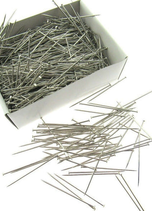 Large Nickel Plated Pins  Size 50mm or 2 " AMAZONA - Approx 1000 Pins -500 gram - ThreadandTrimmings