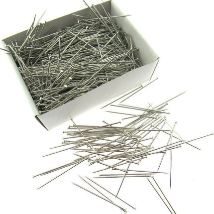 Large Nickel Plated Pins  Size 50mm or 2 " AMAZONA - Approx 1000 Pins -500 gram - ThreadandTrimmings