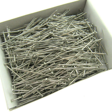 Large Nickel Plated Pins  Size 50mm or 2 " AMAZONA - Approx 1000 Pins -500 gram - ThreadandTrimmings