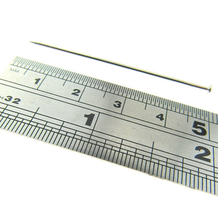Large Nickel Plated Pins  Size 50mm or 2 " AMAZONA - Approx 1000 Pins -500 gram - ThreadandTrimmings