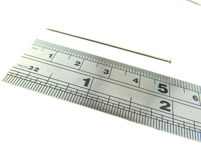 Large Nickel Plated Pins  Size 50mm or 2 " AMAZONA - Approx 1000 Pins -500 gram - ThreadandTrimmings