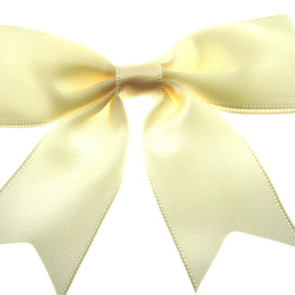 Large Satin Ribbon Bows 8.5cm Wide Ideal for Wedding or Table Decorations - ThreadandTrimmings
