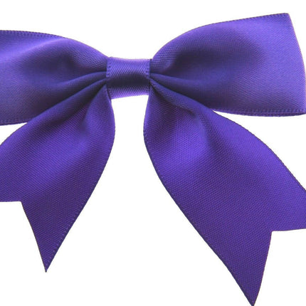 Large Satin Ribbon Bows 8.5cm Wide Ideal for Wedding or Table Decorations - ThreadandTrimmings