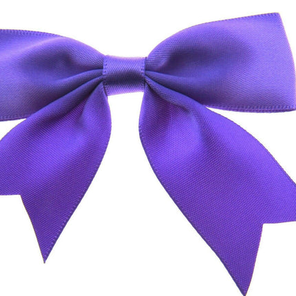 Large Satin Ribbon Bows 8.5cm Wide Ideal for Wedding or Table Decorations - ThreadandTrimmings