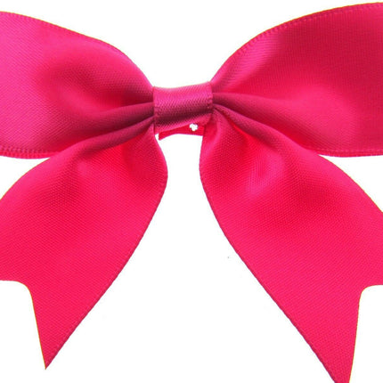 Large Satin Ribbon Bows 8.5cm Wide Ideal for Wedding or Table Decorations - ThreadandTrimmings