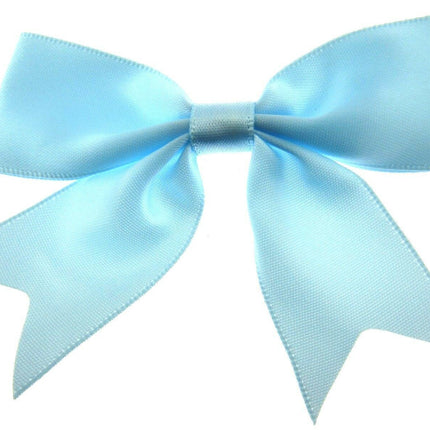 Large Satin Ribbon Bows 8.5cm Wide Ideal for Wedding or Table Decorations - ThreadandTrimmings