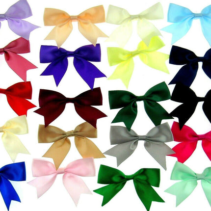 Large Satin Ribbon Bows 8.5cm Wide Ideal for Wedding or Table Decorations - ThreadandTrimmings