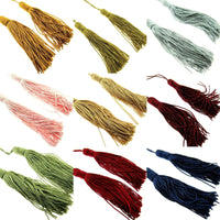 ** 100mm RAYON KEY TASSELS x 2 (MADE BY BRITISH TRIMMINGS) - ThreadandTrimmings