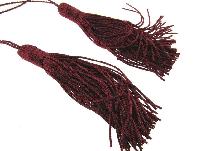 ** 100mm RAYON KEY TASSELS x 2 (MADE BY BRITISH TRIMMINGS) - ThreadandTrimmings