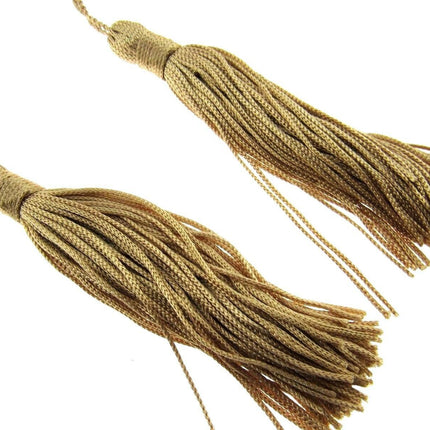 ** 100mm RAYON KEY TASSELS x 2 (MADE BY BRITISH TRIMMINGS) - ThreadandTrimmings