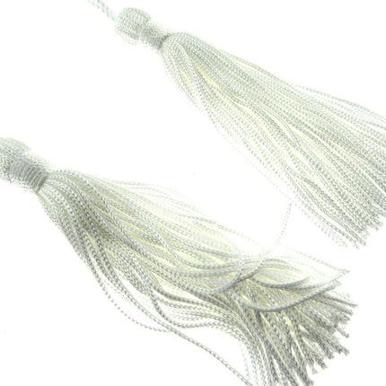 ** 100mm RAYON KEY TASSELS x 2 (MADE BY BRITISH TRIMMINGS) - ThreadandTrimmings
