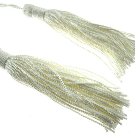 ** 100mm RAYON KEY TASSELS x 2 (MADE BY BRITISH TRIMMINGS) - ThreadandTrimmings