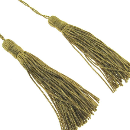 ** 100mm RAYON KEY TASSELS x 2 (MADE BY BRITISH TRIMMINGS) - ThreadandTrimmings