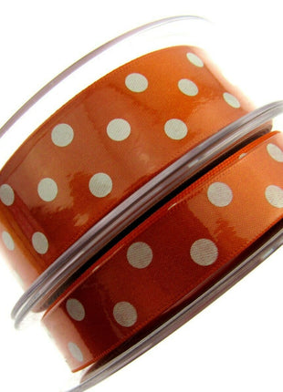 ** 25mm BERISFORDS ESSENTIALS POLKA DOT SATIN RIBBON - ThreadandTrimmings