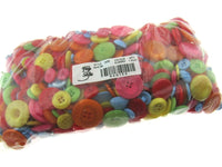 ** Mixed Summer Buttons -  Bright Summer Craft Buttons - 1 Kilo Bag - ThreadandTrimmings