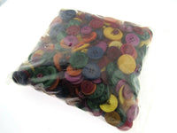 ** Mixed Autumn Buttons -  Bright Summer Craft Buttons - 1 Kilo Bag - ThreadandTrimmings